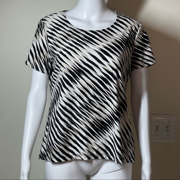 JM Collection Petite Top size P/M - Picture 1 of 10